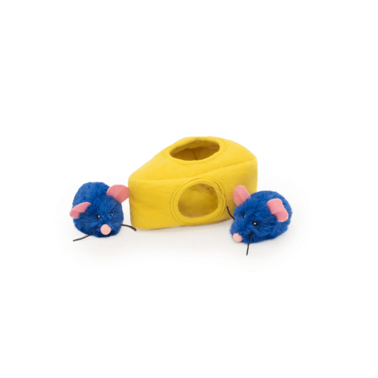 Interactive Cheese & Mice Hide-and-Seek Toy for Cats 🐭🧀